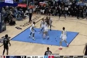 持续发力!谢泼德强攻打成2+1 随后反击空篮稳稳上进